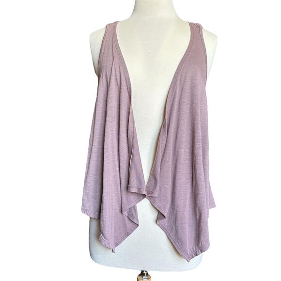 Self Esteem Jackets & Blazers - Self‎ Esteem Flowy Lilac Open Back Vest Sz L 2000s Y2K Boho Fairy Stevie Nicks